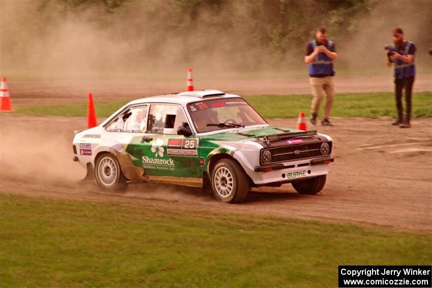 Seamus Burke / Gary McElhinney Ford Escort Mk II on SS2, Soo Pass II.
