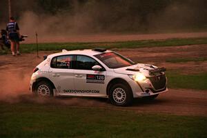 Sean Donnelly / Zach Pfeil Peugeot 208 Rally4 on SS2, Soo Pass II.