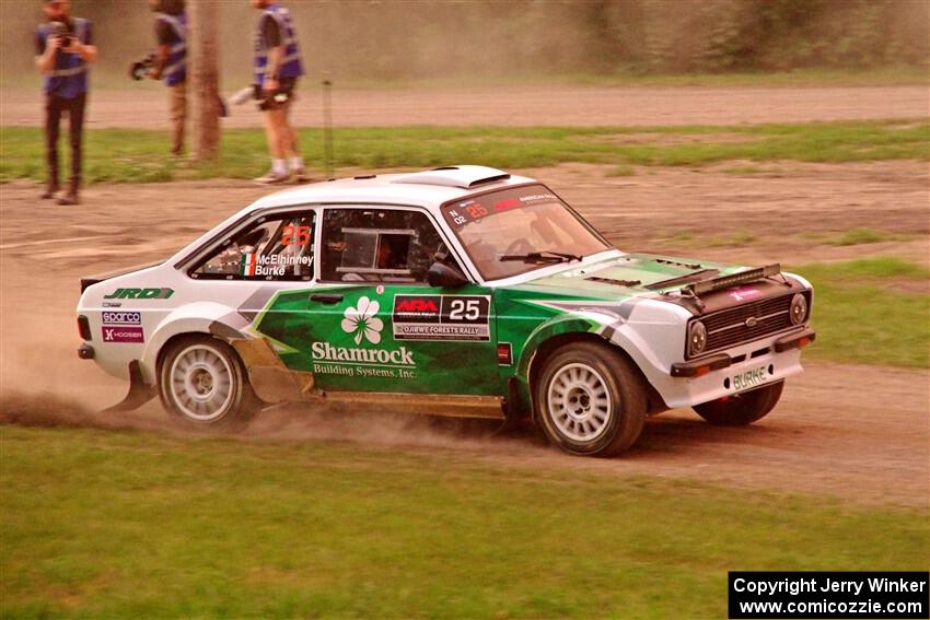 Seamus Burke / Gary McElhinney Ford Escort Mk II on SS2, Soo Pass II.