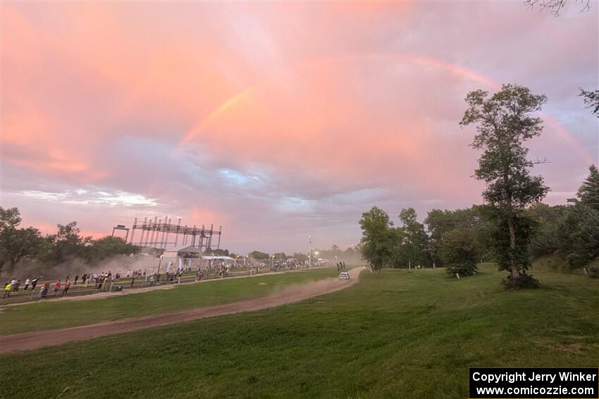 Seamus Burke / Gary McElhinney Ford Escort Mk II on SS2, Soo Pass II.