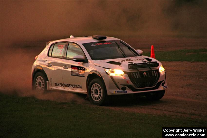 Sean Donnelly / Zach Pfeil Peugeot 208 Rally4 on SS2, Soo Pass II.