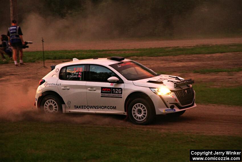 Sean Donnelly / Zach Pfeil Peugeot 208 Rally4 on SS2, Soo Pass II.