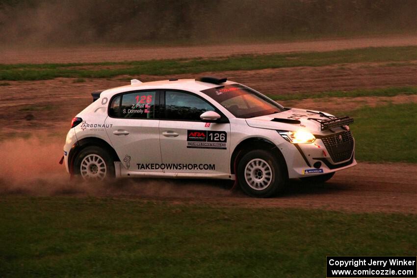 Sean Donnelly / Zach Pfeil Peugeot 208 Rally4 on SS2, Soo Pass II.