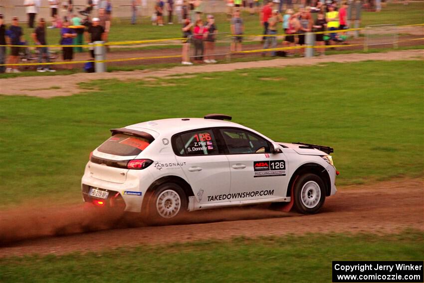 Sean Donnelly / Zach Pfeil Peugeot 208 Rally4 on SS2, Soo Pass II.