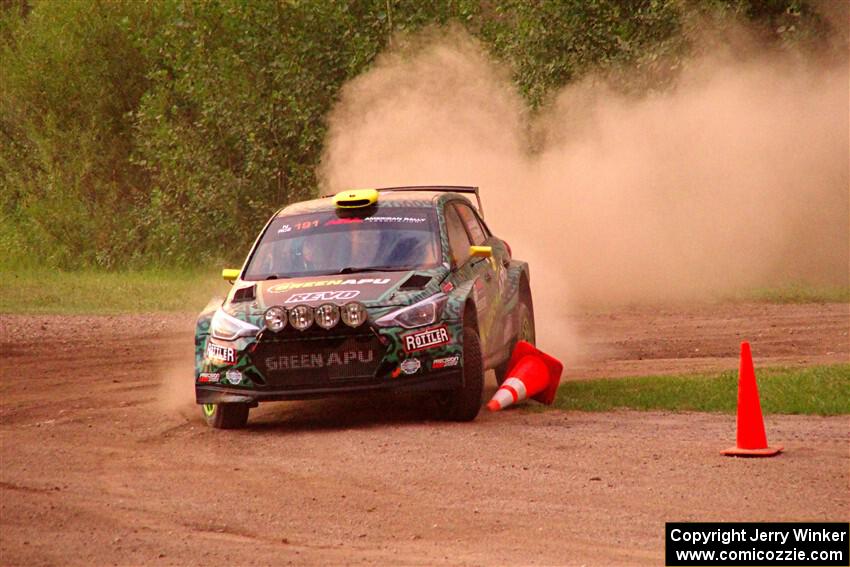 Alastair Scully / Stefan Trajkov Hyundai i20 R5 of SS2, Soo Pass II.