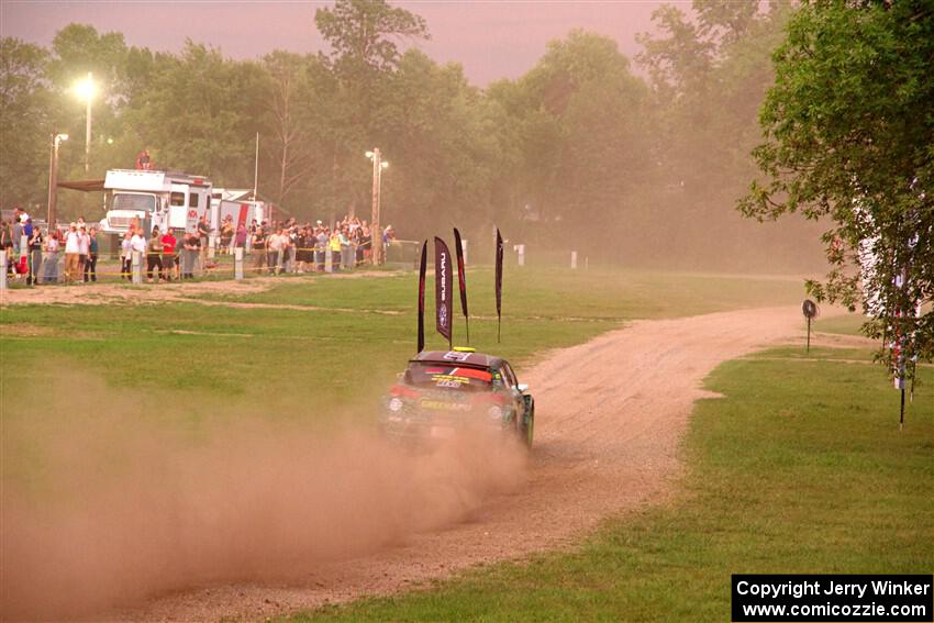 Alastair Scully / Stefan Trajkov Hyundai i20 R5 of SS2, Soo Pass II.