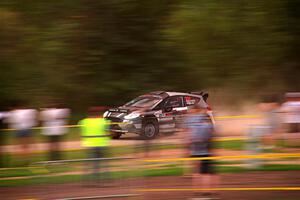 Javier Olivares / K.J. Miller Ford Fiesta Rally2 on SS2, Soo Pass II.