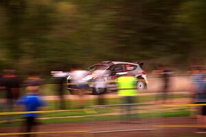Javier Olivares / K.J. Miller Ford Fiesta Rally2 on SS2, Soo Pass II.