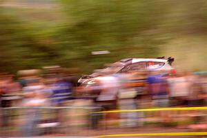 Javier Olivares / K.J. Miller Ford Fiesta Rally2 on SS2, Soo Pass II.