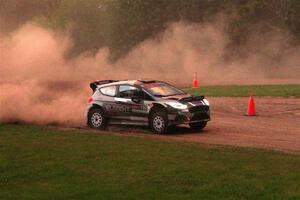 Javier Olivares / K.J. Miller Ford Fiesta Rally2 on SS2, Soo Pass II.