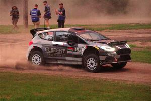 Javier Olivares / K.J. Miller Ford Fiesta Rally2 on SS2, Soo Pass II.