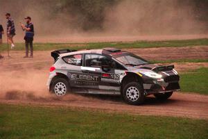 Javier Olivares / K.J. Miller Ford Fiesta Rally2 on SS2, Soo Pass II.