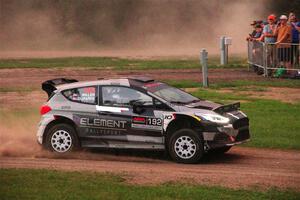 Javier Olivares / K.J. Miller Ford Fiesta Rally2 on SS2, Soo Pass II.