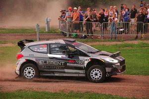 Javier Olivares / K.J. Miller Ford Fiesta Rally2 on SS2, Soo Pass II.