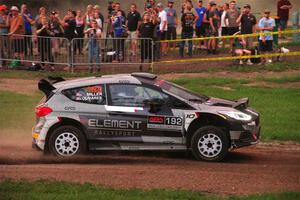 Javier Olivares / K.J. Miller Ford Fiesta Rally2 on SS2, Soo Pass II.