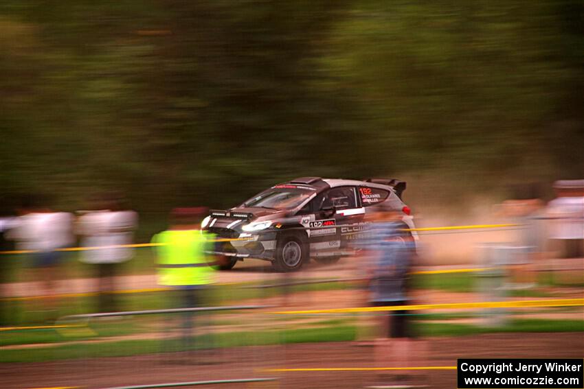 Javier Olivares / K.J. Miller Ford Fiesta Rally2 on SS2, Soo Pass II.