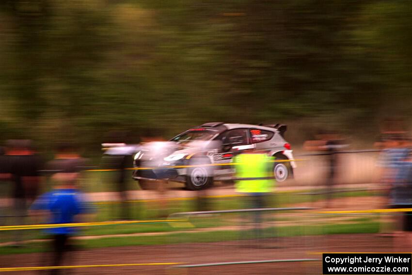 Javier Olivares / K.J. Miller Ford Fiesta Rally2 on SS2, Soo Pass II.