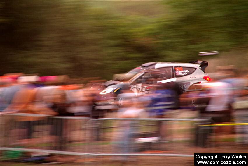 Javier Olivares / K.J. Miller Ford Fiesta Rally2 on SS2, Soo Pass II.