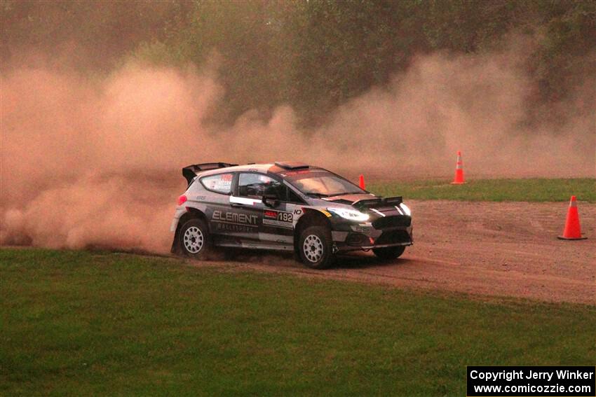 Javier Olivares / K.J. Miller Ford Fiesta Rally2 on SS2, Soo Pass II.