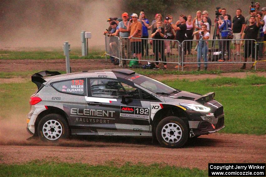 Javier Olivares / K.J. Miller Ford Fiesta Rally2 on SS2, Soo Pass II.