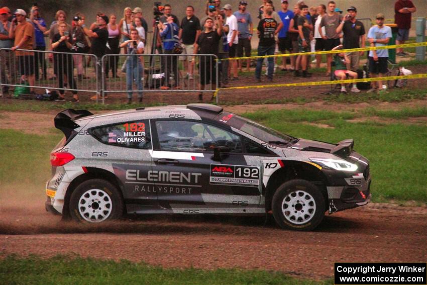 Javier Olivares / K.J. Miller Ford Fiesta Rally2 on SS2, Soo Pass II.