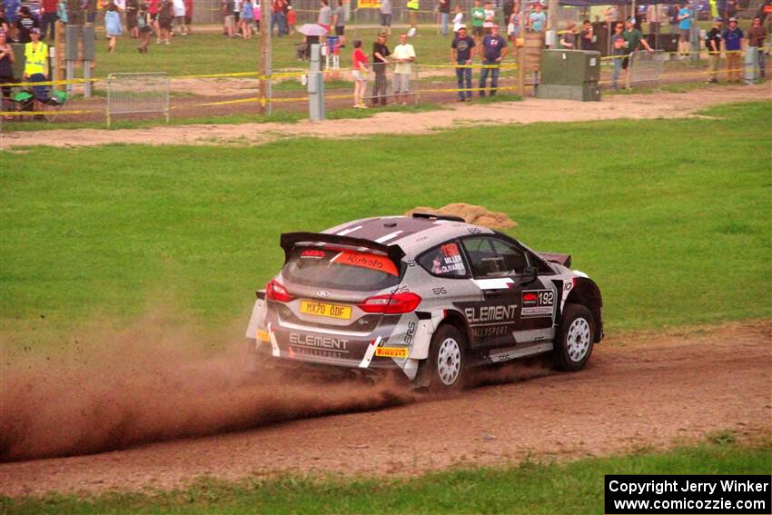 Javier Olivares / K.J. Miller Ford Fiesta Rally2 on SS2, Soo Pass II.