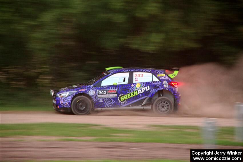 Patrick Gruszka / John Hall Hyundai i20 R5 on SS2, Soo Pass II.