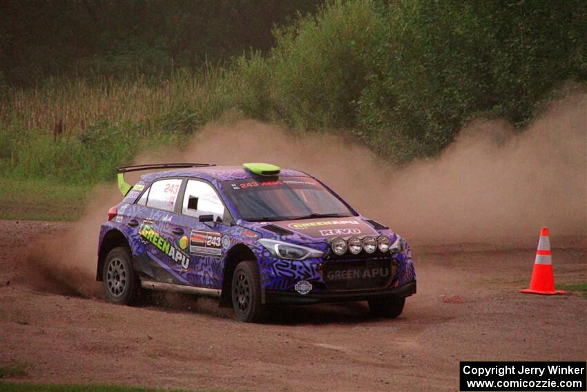 Patrick Gruszka / John Hall Hyundai i20 R5 on SS2, Soo Pass II.