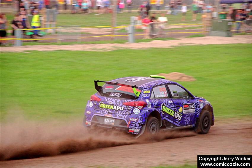 Patrick Gruszka / John Hall Hyundai i20 R5 on SS2, Soo Pass II.