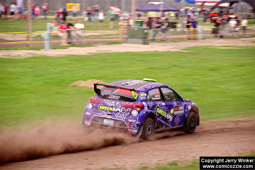 Patrick Gruszka / John Hall Hyundai i20 R5 on SS2, Soo Pass II.