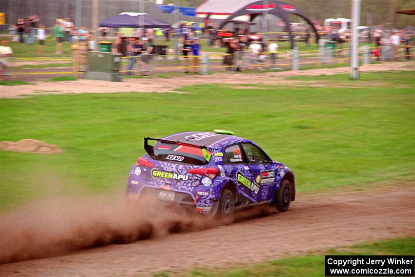 Patrick Gruszka / John Hall Hyundai i20 R5 on SS2, Soo Pass II.