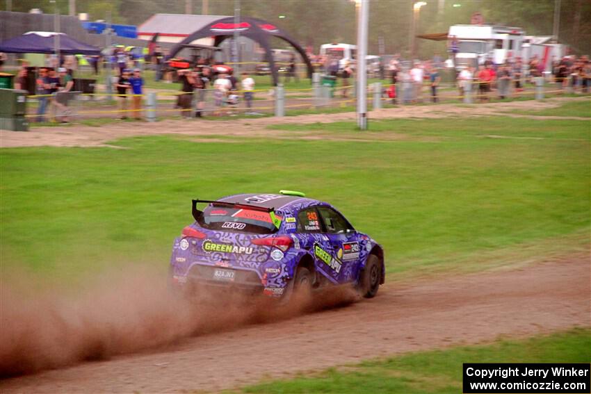 Patrick Gruszka / John Hall Hyundai i20 R5 on SS2, Soo Pass II.