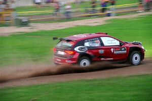 Conner Martell / Alex Gelsomino Skoda Fabia RS Rally2 on SS2, Soo Pass II.