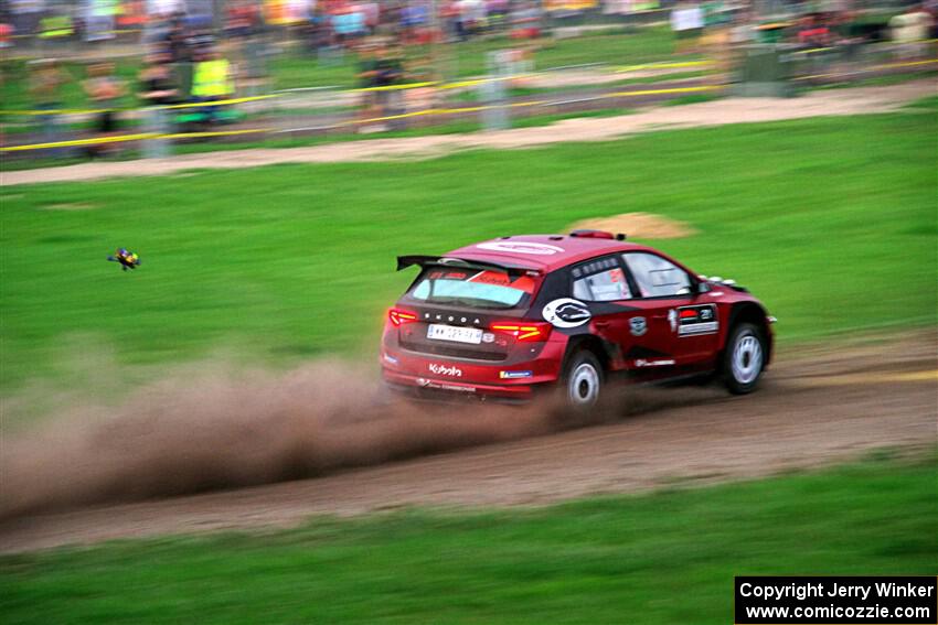 Conner Martell / Alex Gelsomino Skoda Fabia RS Rally2 on SS2, Soo Pass II.