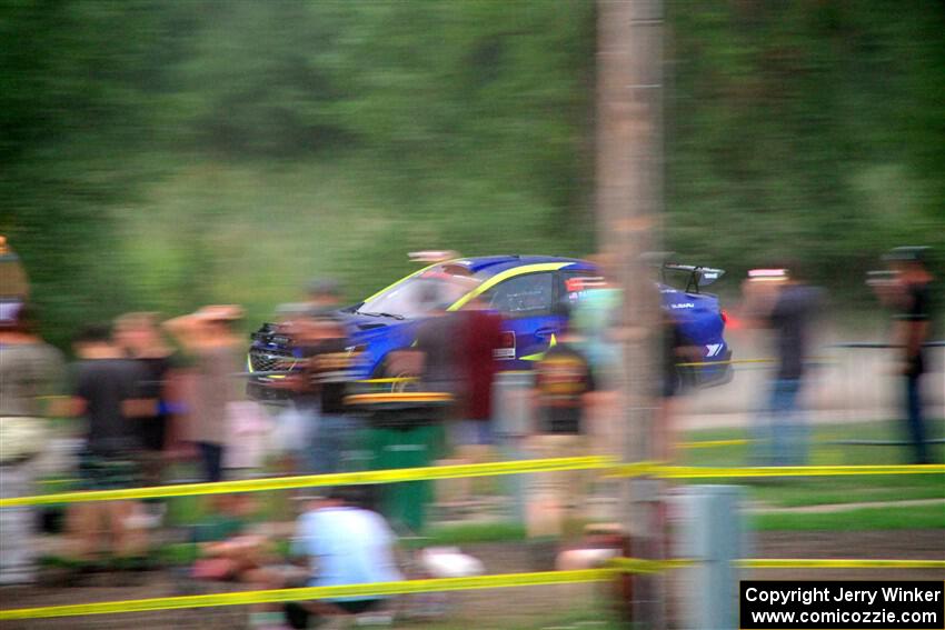 Travis Pastrana / Rhianon Gelsomino Subaru WRX ARA25L on SS2, Soo Pass II.