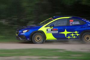 Travis Pastrana / Rhianon Gelsomino Subaru WRX ARA25L on SS2, Soo Pass II.