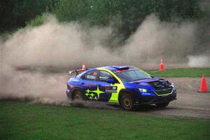 Travis Pastrana / Rhianon Gelsomino Subaru WRX ARA25L on SS2, Soo Pass II.