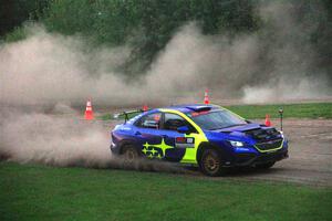 Travis Pastrana / Rhianon Gelsomino Subaru WRX ARA25L on SS2, Soo Pass II.