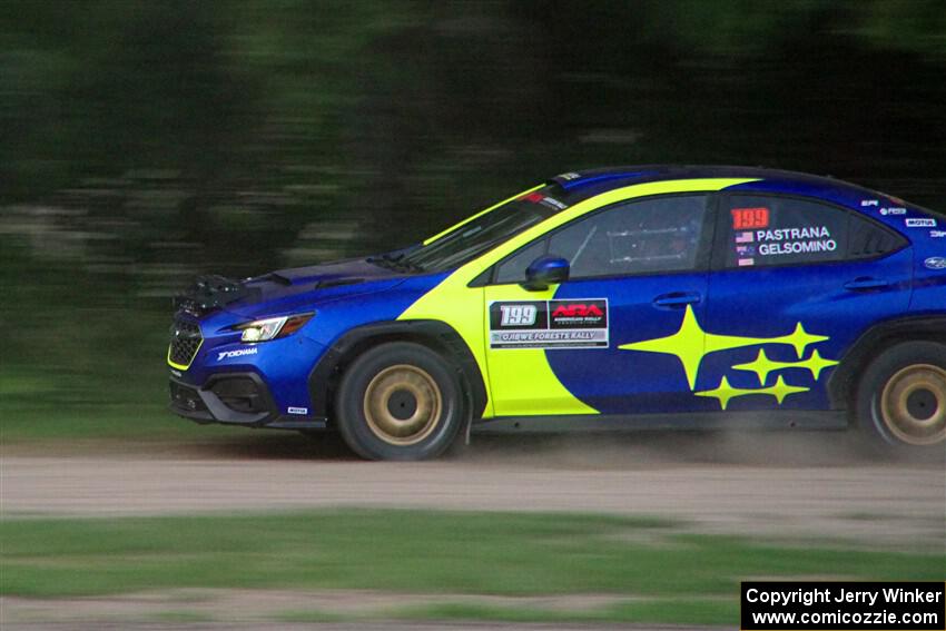 Travis Pastrana / Rhianon Gelsomino Subaru WRX ARA25L on SS2, Soo Pass II.