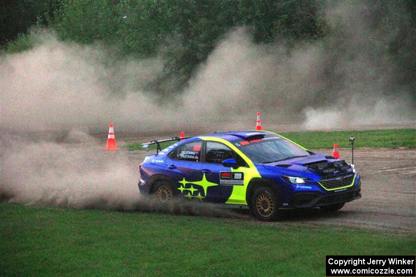 Travis Pastrana / Rhianon Gelsomino Subaru WRX ARA25L on SS2, Soo Pass II.