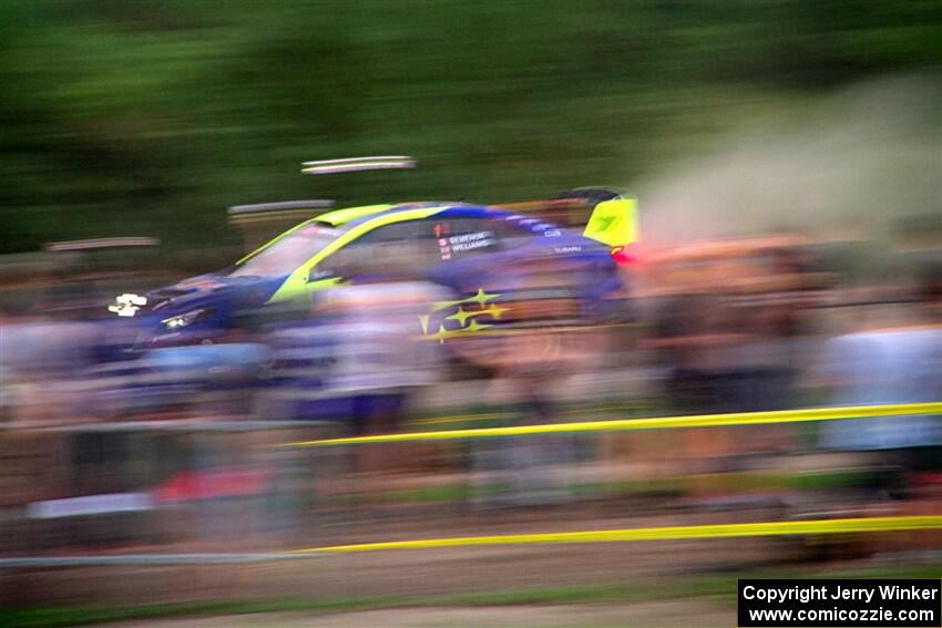 Brandon Semenuk / Keaton Williams Subaru WRX ARA25 on SS2, Soo Pass II.