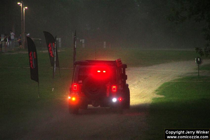 A Jeep Wrangler Rubicon sweeps SS2, Soo Pass II.