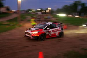 Madelyn Tabor / Sophia McKee Ford Fiesta Rally3 exits out of SS2, Soo Pass II.