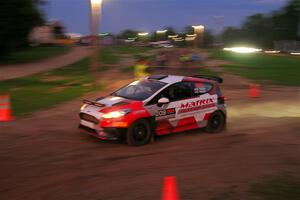 Madelyn Tabor / Sophia McKee Ford Fiesta Rally3 exits out of SS2, Soo Pass II.
