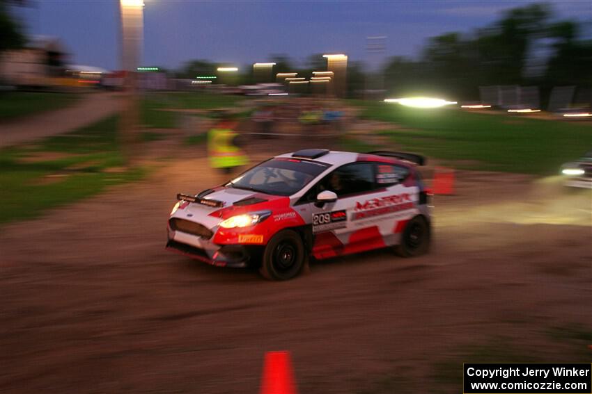Madelyn Tabor / Sophia McKee Ford Fiesta Rally3 exits out of SS2, Soo Pass II.