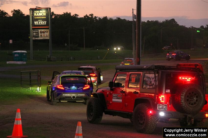 A Jeep Wrangler Rubicon sweeps the field out of SS2, Soo Pass II.