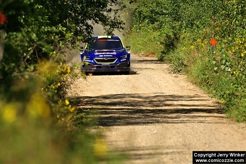 Brandon Semenuk / Keaton Williams Subaru WRX ARA25 on SS3, Refuge I.