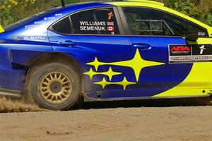 Brandon Semenuk / Keaton Williams Subaru WRX ARA25 on SS3, Refuge I.