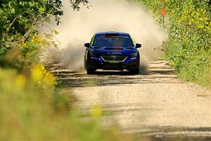 Travis Pastrana / Rhianon Gelsomino Subaru WRX ARA25L on SS3, Refuge I.