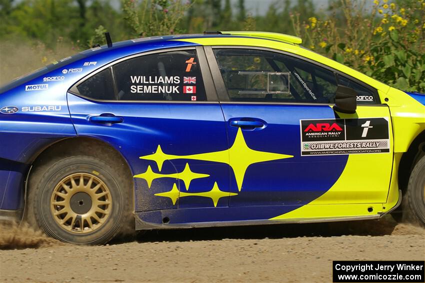 Brandon Semenuk / Keaton Williams Subaru WRX ARA25 on SS3, Refuge I.